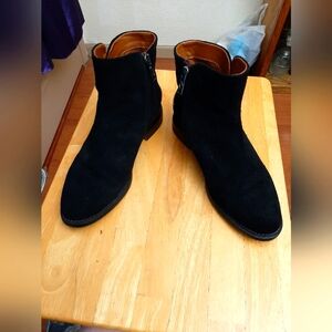 FRANCO SARTO SUEDE BLACK BOOTIES